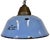 Industrial Blue Enamel and Cast Iron Pendant Light, 1960s For Sale - Image 16 of 16
