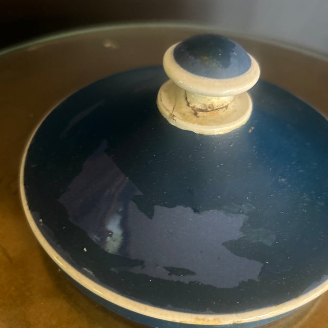Mid to Late 19th C. French Y&g Co. Porcelain Apothecary Jar W/Lid For Sale In Chicago - Image 6 of 8