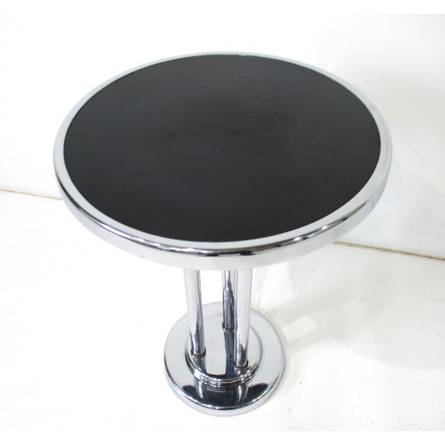 1930s Wolfgang Hoffman Art Deco Side Cigarette Table for Howell Co. For Sale - Image 5 of 9