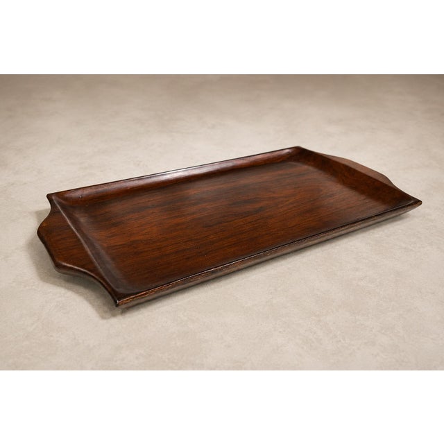 1960s Brazilian Modern Serving Tray in Jacarandá, by Jean Gillon for WoodArt For Sale - Image 17 of 17