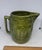 Green Mid 20th Century Retro Green Yellow Ware Pottery Stoneware Barrel 8” Pitcher For Sale - Image 8 of 12