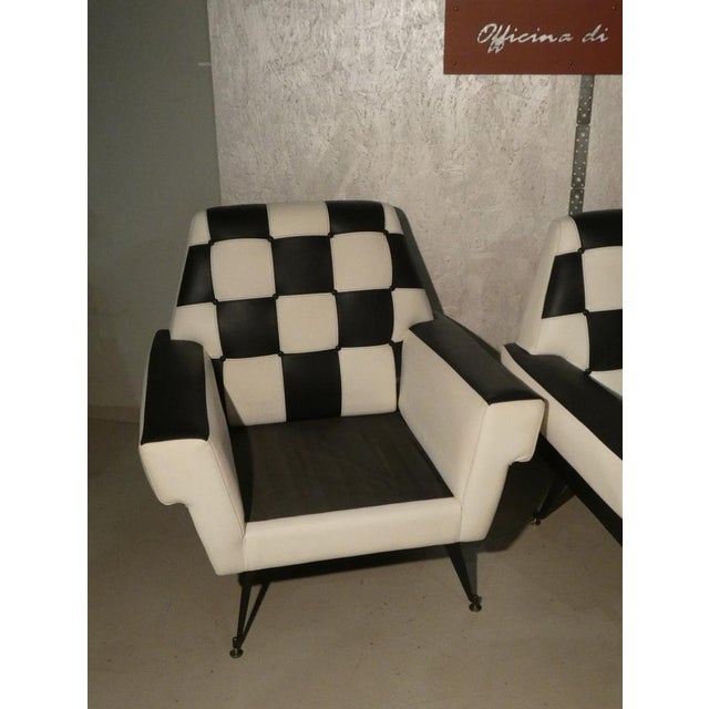 Set of Abstraction Design Optical Lounge Chairs, 1960s For Sale - Image 4 of 18