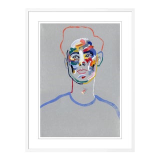 Walter by Robson Stannard in White Frame, Medium Art Print For Sale