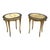A distinguished pair of antique French-style oval side tables, by Imperial of Grand Rapids, dating to approximately 1930....