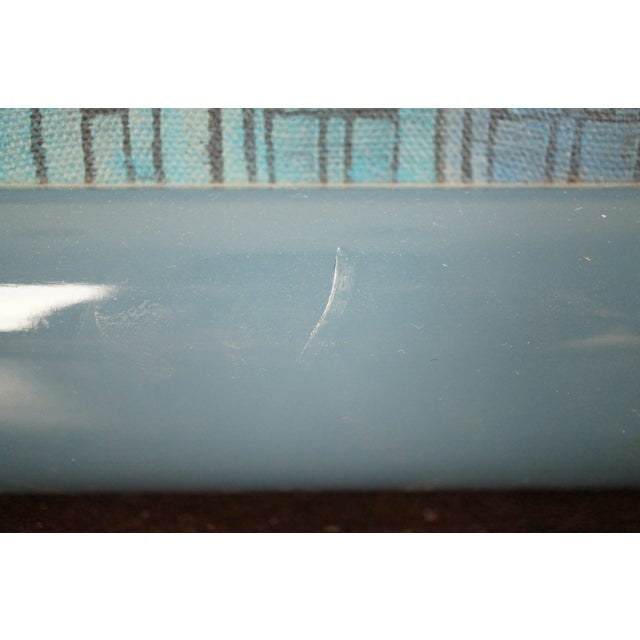 Textile 1980s Eric Ernst Better to Say Goodnight Acrylic Painting For Sale - Image 7 of 12