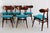 Vintage Dining Chairs by Louis Van Teeffelen, 1950, Set of 6 For Sale - Image 9 of 13