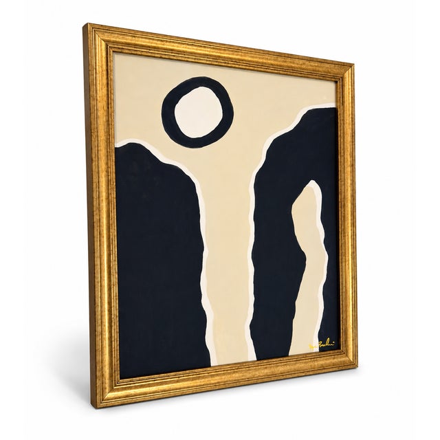 Mid-Century Modern Title: Desert Eclipse.Modern Painting, Framed by Bryan Boomershine For Sale - Image 3 of 10
