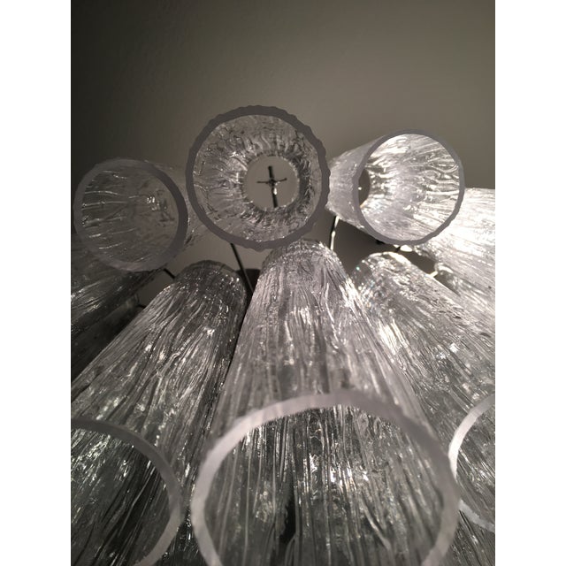 Murano Glass Sputnik Chandelier With corteccia Italian Glass Daimeter 60 cm = 23.6" Metal frame in kromo and all clear...