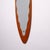 Modern Italian Oval and Convex Teak Mirror, 1950s For Sale - Image 3 of 9