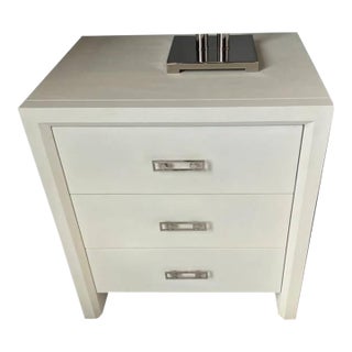 Mitchell Gold + Bob Williams Malibu Three-Drawer Nightstand in White For Sale