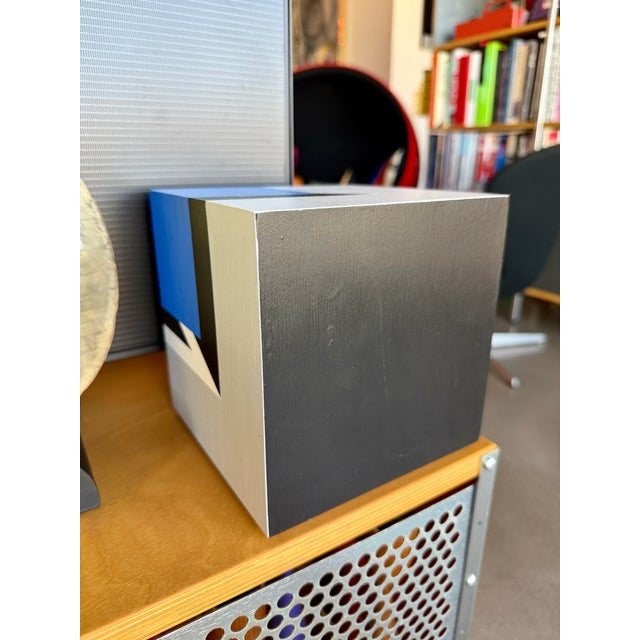 Vintage XL Frank Grimaldi "SeeTheCube" Signed Original Op Art Sculpture For Sale - Image 10 of 15
