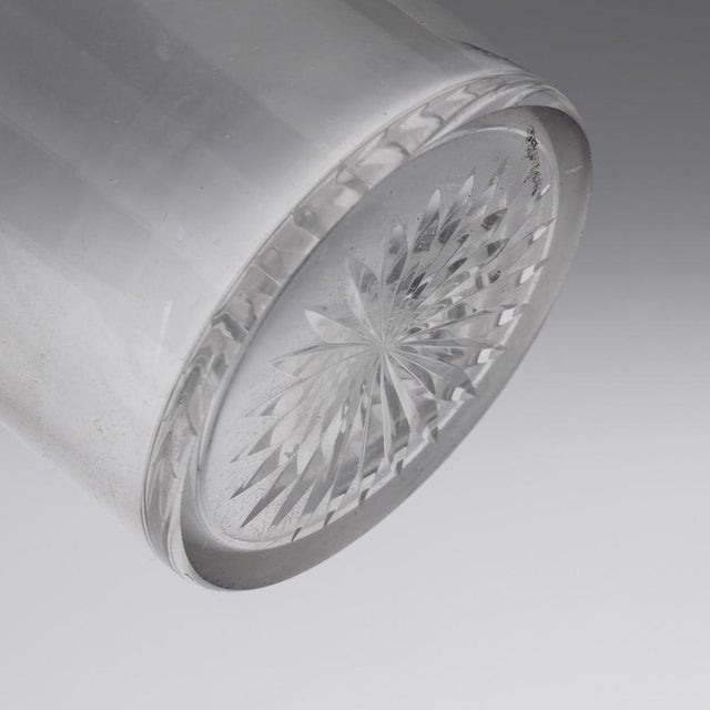 19th Century Victorian Silver & Glass Champagne Bottle Decanter, 1895 For Sale - Image 12 of 15