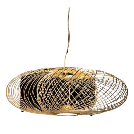 Golden Matte Anwar T 30 Lamp by Stephen Burks for Parachilna For Sale