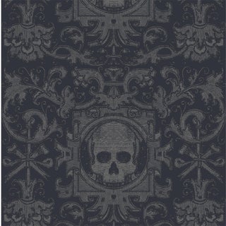 Mitchell Black Home Skull Box Black Premium Matte Paper Wallpaper For Sale