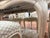 Cream Late 20th Century French Provincial Oval Dining Table With 8 Chairs – Cream Painted Base & Figured Wood Top For Sale - Image 8 of 12