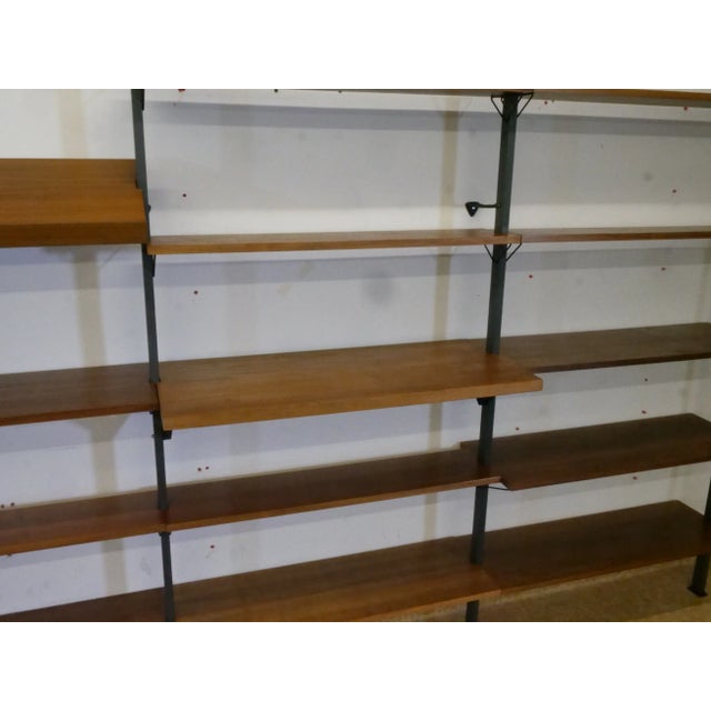 Mid-Century Shelving System in Wood and Metal by Olof Pira, Sweden, 1960s For Sale - Image 6 of 18