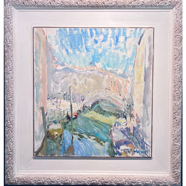 Georgij Moroz, Near the Rialto Bridge, Venice, 1999, Painting For Sale - Image 8 of 8