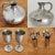 Silver Vintage Mini Pewter Cocktail Barware Set, 21 Pieces For Sale - Image 8 of 11