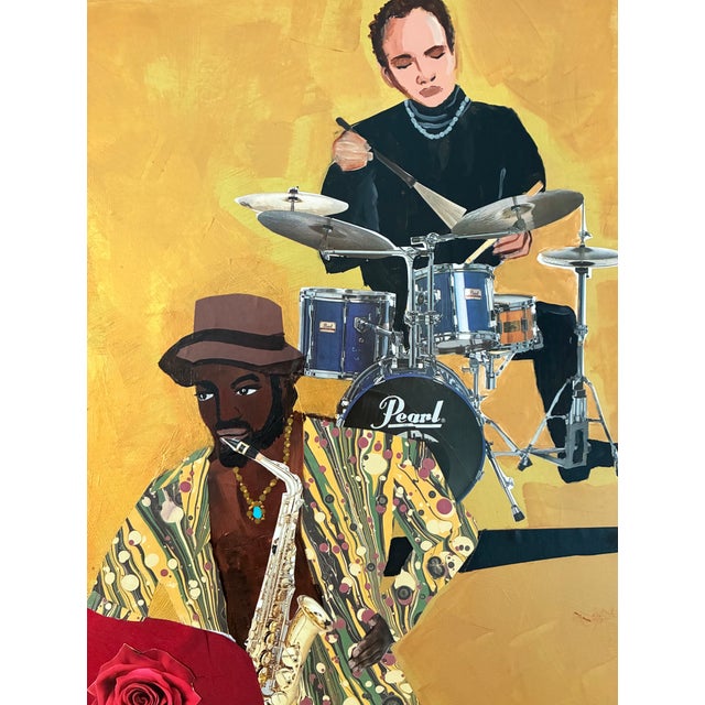 Contemporary All That Jazz Original Collage by Adria Becker For Sale - Image 3 of 7