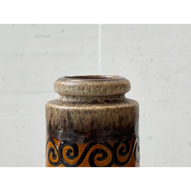 Ceramic Spiral Vase from Scheurich Keramik, Germany, 1970s For Sale - Image 6 of 10