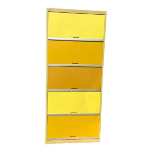 1970s Tab Vintage Mid Century Modern Metal Industrial Barrister Style Cabinet