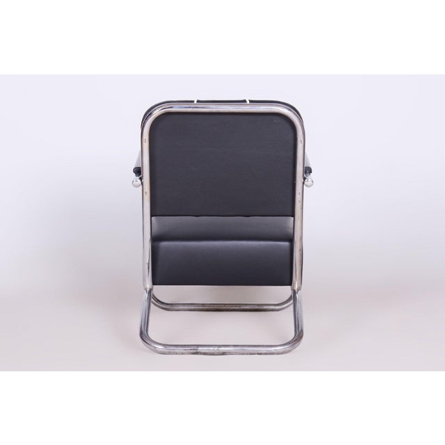 Bauhaus Bauhaus Chairs in Leather from Mücke-Melder, Czech, 1930s, Set of 2 For Sale - Image 3 of 8