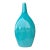 Mid-Century Style Large Turquoise Ceramic Long-Neck Tear-Drop Vase For Sale