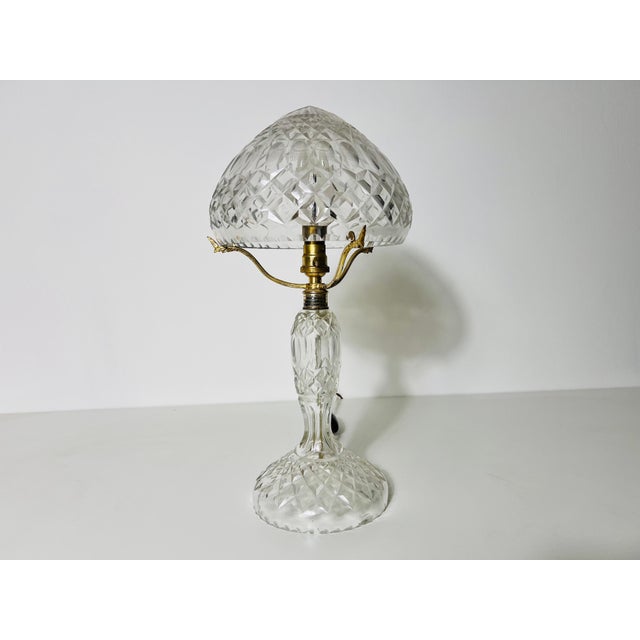 1940s Art Deco Glass Table Lamp, Germany, 1940s For Sale - Image 5 of 10