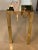 Mastercraft Vintage Mastercraft Polished Brass Greek Key Mirror Top Console Table For Sale - Image 4 of 10