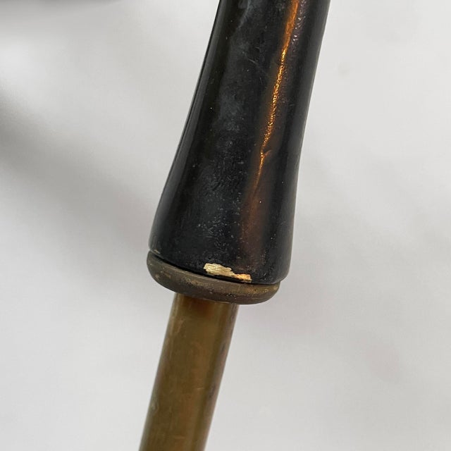 Mid-Century Modern Italian Adjustable Wall Lamp in Metal and Brass, 1950s For Sale - Image 11 of 18