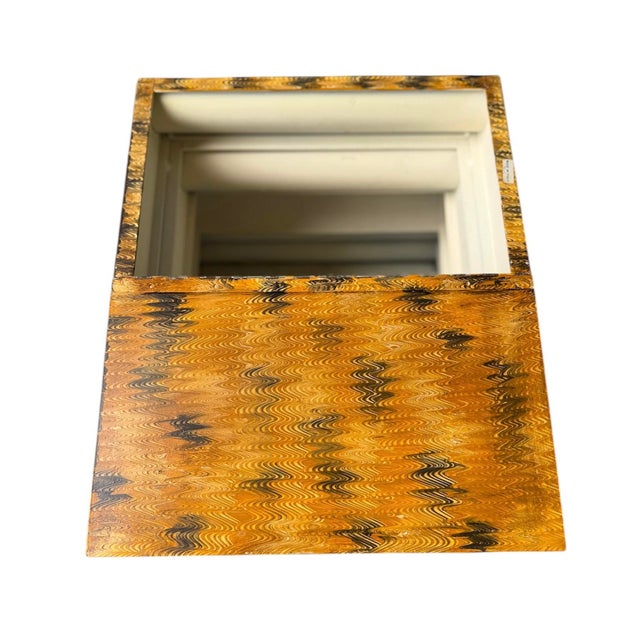 Italian Tole Hand-Painted Side Table Resembling a Stack of Books For Sale - Image 4 of 8