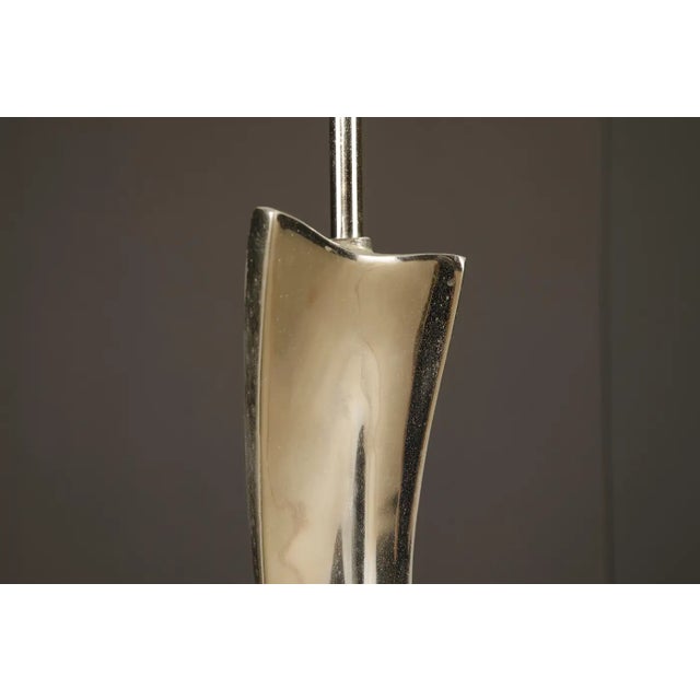 Maurizio Tempestini for Laurel Lamp Co Sculptural Chrome Arc Table Lamp, 1970s For Sale - Image 9 of 17