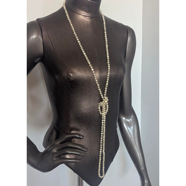 Early 20th Century Antique 60" Necklace Shell Beads With Worthy Clasp For Sale - Image 5 of 5