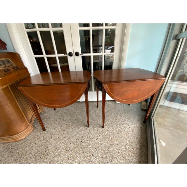 Wood Mid 20th Century Vintage Brandt End Tables - Set of 2 For Sale - Image 7 of 10