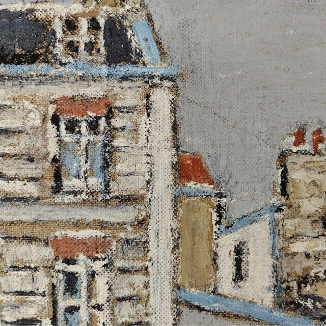 1970s Orfeo Tamburi, City Landscapes, Paris, 1970, Watercolor & Oil Painting, Set of 2 For Sale - Image 5 of 18