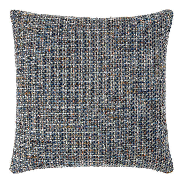 Scalamandre 22" x 22" Confetti Pillow in Blue For Sale