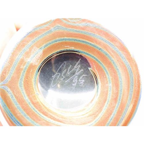 Vintage Art Deco Italian Art Glass Vase, 1996 For Sale - Image 3 of 5