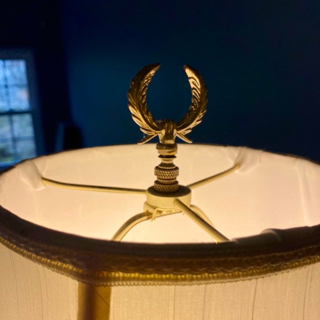 Metal Early 20th Century Tall French Style Art Deco Cast Iron Floor Lamp For Sale - Image 7 of 17