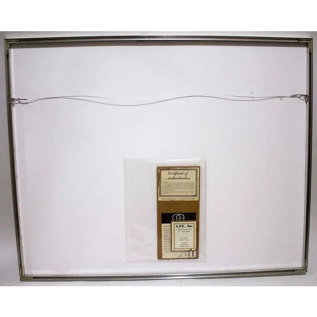 Green 1960s Denis Paul Noyer Signed & No. By Artist, Lithograph 305/350/ Hotel Bellevue For Sale - Image 8 of 12