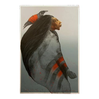 Frank Howell "Lakota Sisters" Hand Signed Lithograph Art Print 1984 #71/100 For Sale