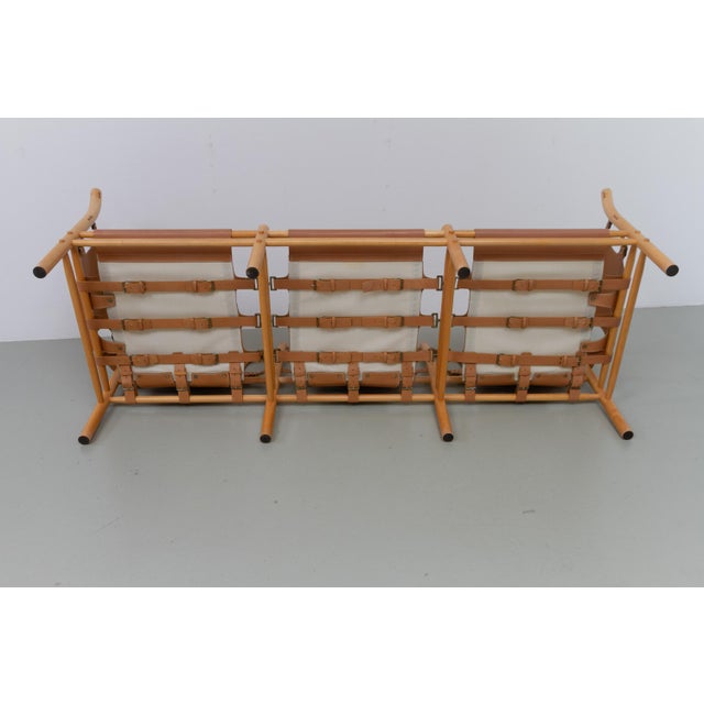Three-Seater Ilona Safari Sofa in Leather by Arne Norell, Sweden, 1970s For Sale - Image 16 of 18