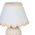 Blum Scalloped Squiggle Cotton Mache Table Lamp, Peach For Sale - Image 4 of 6