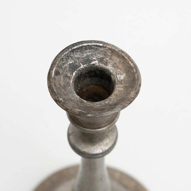 Spanish Metal Candleholder, 1950s For Sale - Image 9 of 12