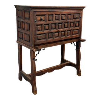 Spanish Bargueño Secretary Desk With Drawers For Sale