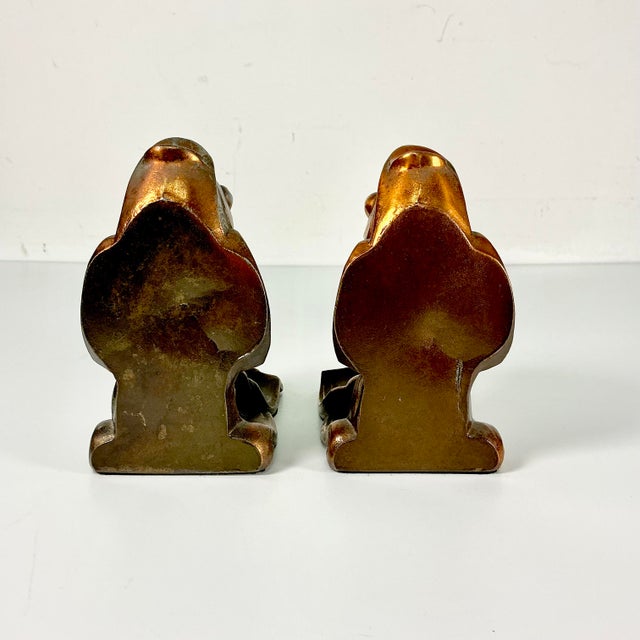 1970s Vintage Coastal Boho Chic Copper Over Cast Metal Koi Fish Bookends - A Pair For Sale - Image 10 of 13