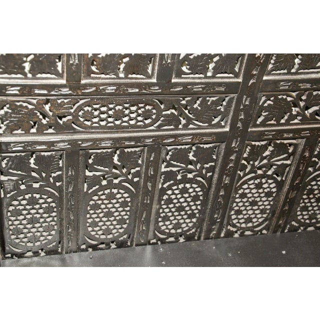 Hand-Carved Indo-Portuguese Moorish Queen Four-Poster Bed, India, 2000 For Sale - Image 12 of 14