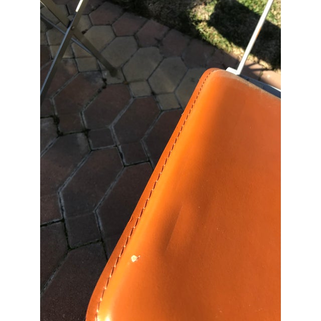 Design Within Reach Lina Leather Folding Chairs a Pair Chairish