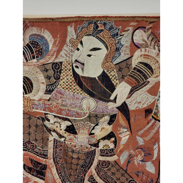 Chinese Tapestry Embroidered in Silk, 1890-1910 For Sale - Image 8 of 18