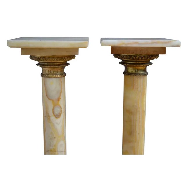 Antique Columns in Marble, 1870, Set of 2 For Sale - Image 6 of 8