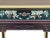 Coffee Vintage Chinese Rectangular Color Stone Flower Inlay Accent Side Table For Sale - Image 8 of 8